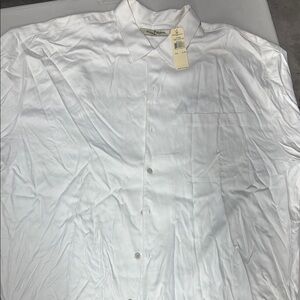 Tommy Bahama Cream Dress Shirt Lightweight Relaxed Fit